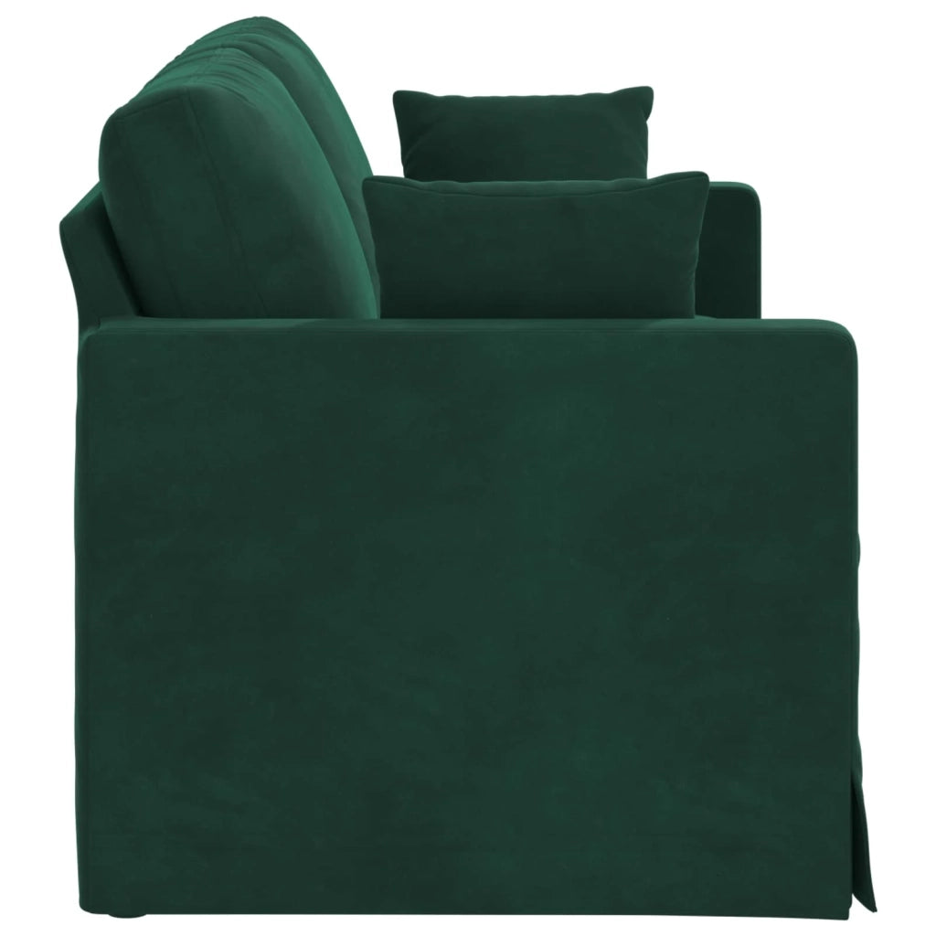 Divano Verde Scuro 158 x 78 x 80 cm Velluto
