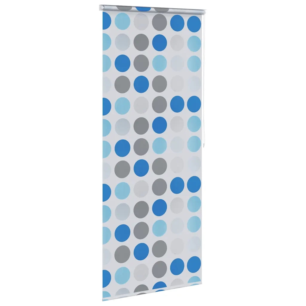 Tenda a Rullo per Doccia-Tenda avvolgibile 100x240 cm con Motivo a Cerchi