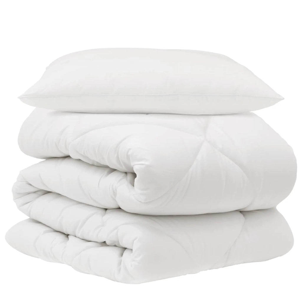 Piumone con cuscino 2 pcs Bianco Microfibra 3376625