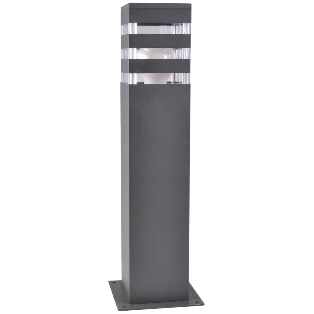 Lampada da esterno a stelo grafite 44cm E27 TEKSAS Polux