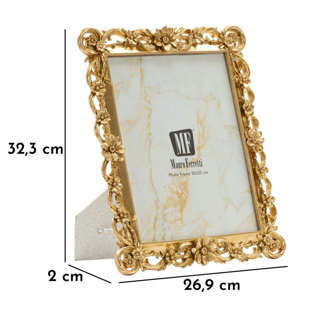 Cornice portafoto Classic oro dal profilo tradizionale 20x25 cm