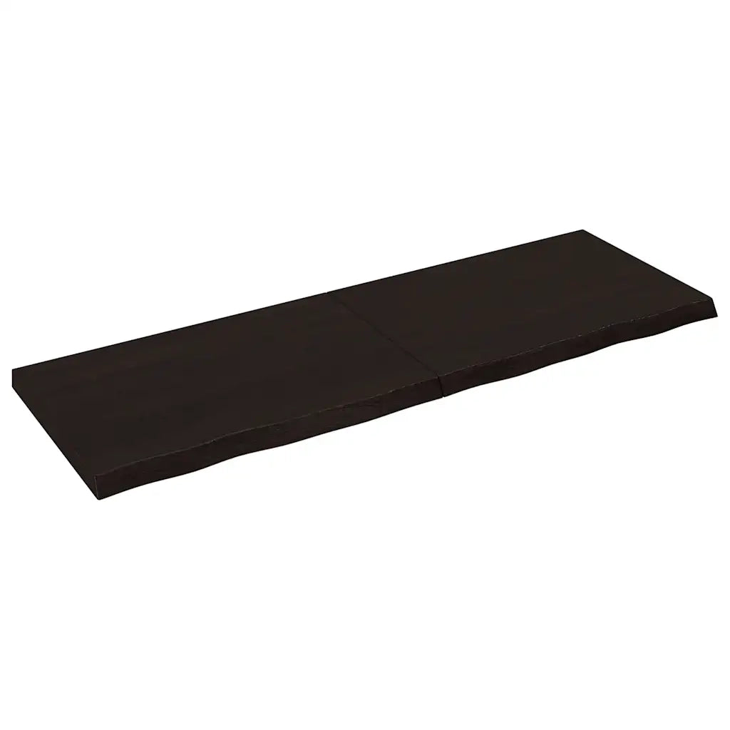 Piano Bagno Marrone Scuro 180x60x(2-6)cm Legno Trattato 3156264