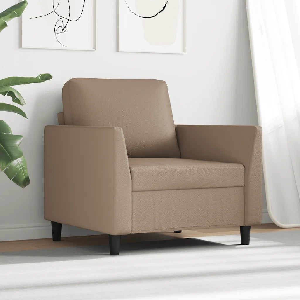 Poltrona | Sedia Relax Cappuccino 60 cm in Similpelle