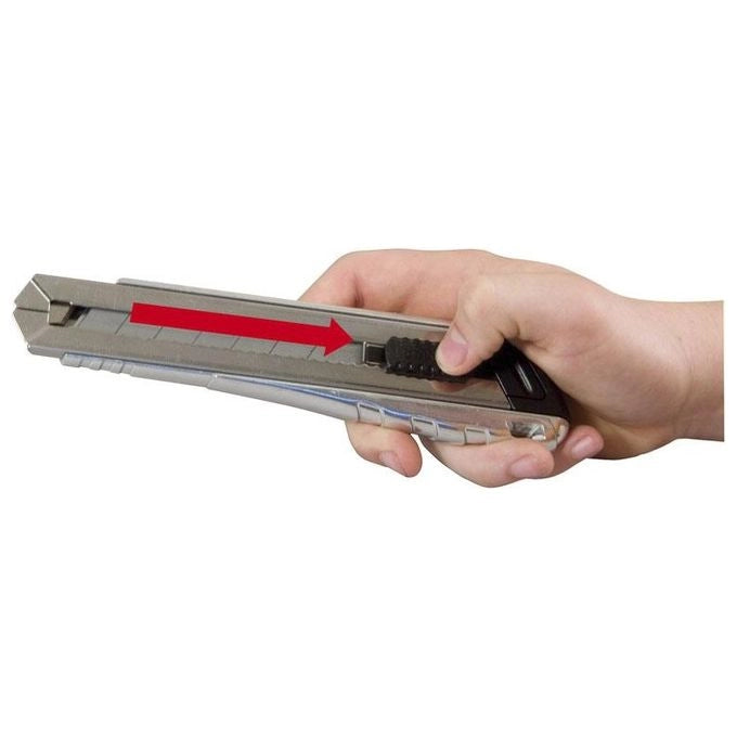 Stanley 0-10-820 Taglierino Nero, Acciaio inox Taglierino a lama retrattile