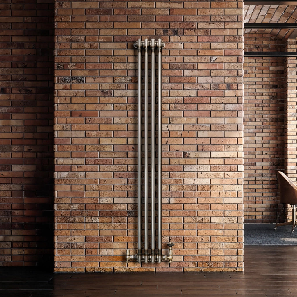 Radiatore 2 Colonne Verticale Metallo Grezzo 1500 x 200 mm TRV