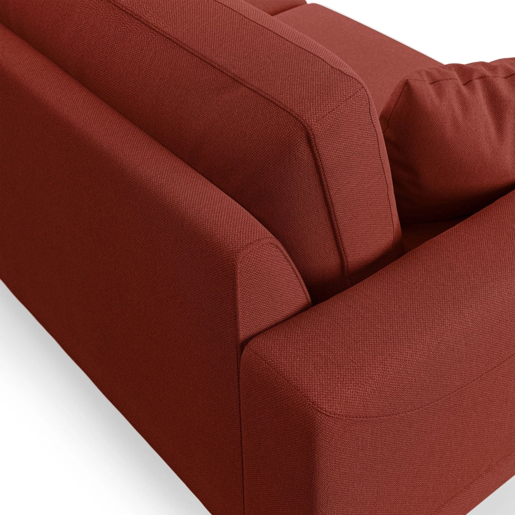 Dorian Divano moderno in tessuto morbido antimacchia T05 198 cm rosso