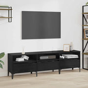 Mobile TV con cassetto-Credenza TV-Console TV Rovere Nero 150 x 30 x 45 cm