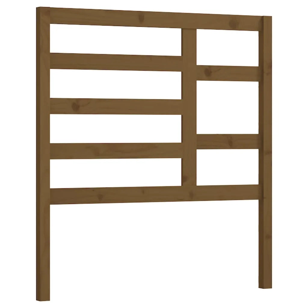 Testiera per Letto ambra 81x4x104 cm in Legno Massello di Pino 818118