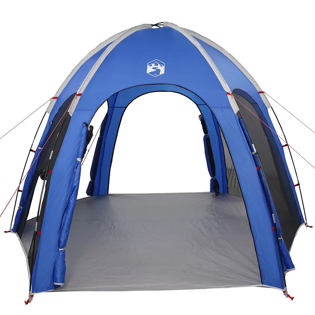 Tenda da Piscina con tetto-Tenda Spiaggia per Piscina Blu Azzurro 366 x 305 x 231 cm