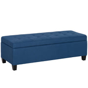 Divano con cassetti ¨C zephmum ¨C blu, 125x49x41 cm
