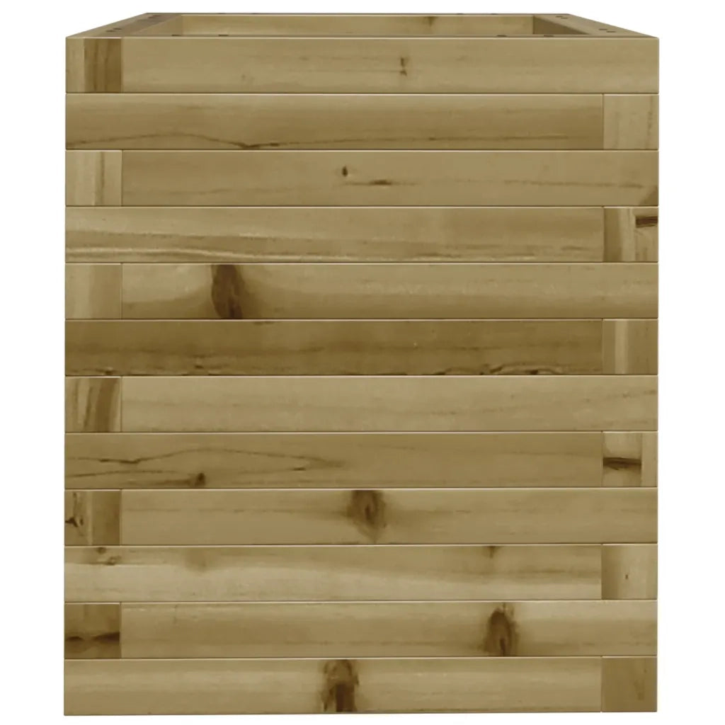 Fioriera da Giardino-Vaso da Esterno 40x40x46 cm in Legno di Pino Impregnato