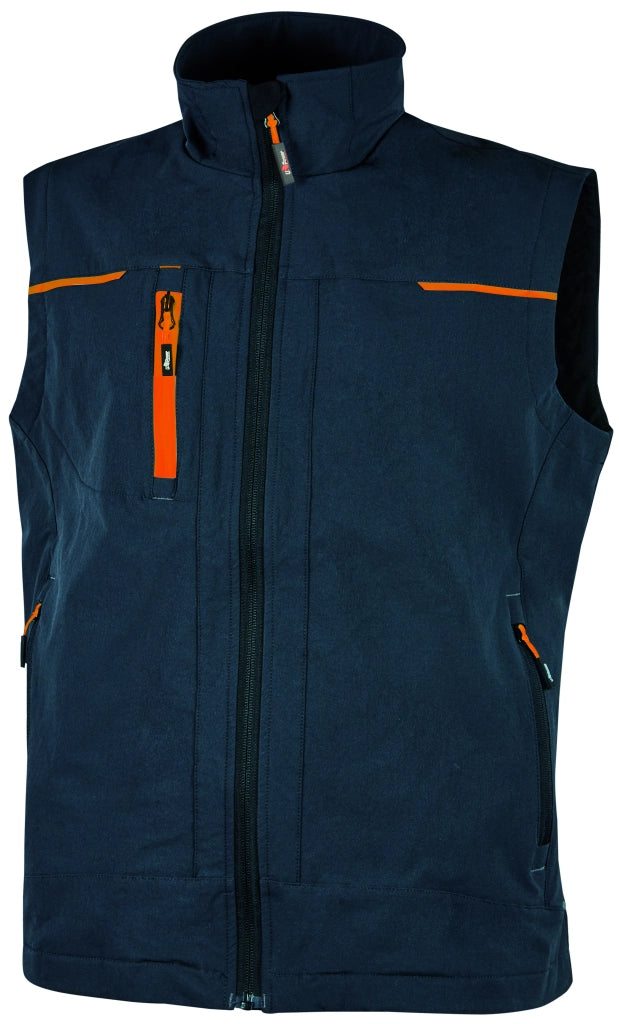 U-Power GILET SATURN Col. Blu/Arancio Mis. XL