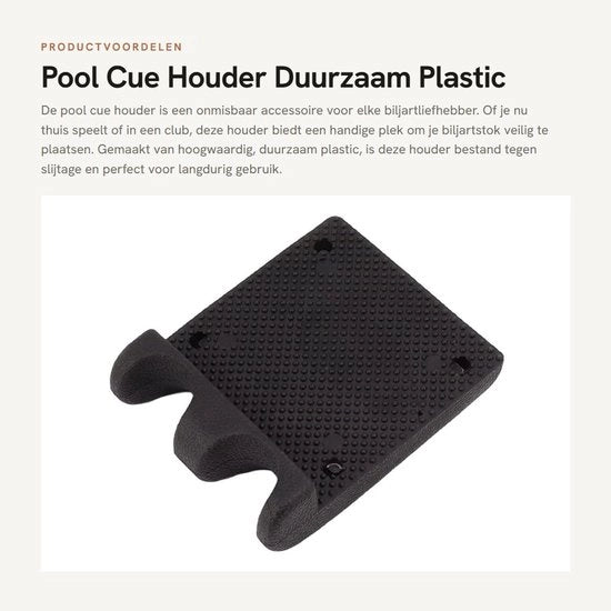 Supporto per Biliardo Portatile - 2 Fori - Accessorio per Biliardo - Resistente - Adatto per Tavolo/Sedia - Codice Prodotto: Keu Rek