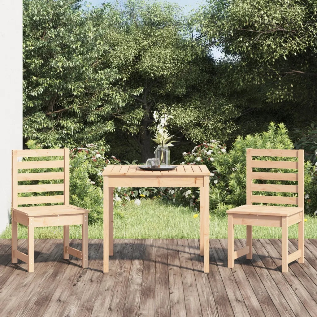 Set Bistrot da Giardino 3 pz | Set Salotto da Giardino in Legno Massello di Pino