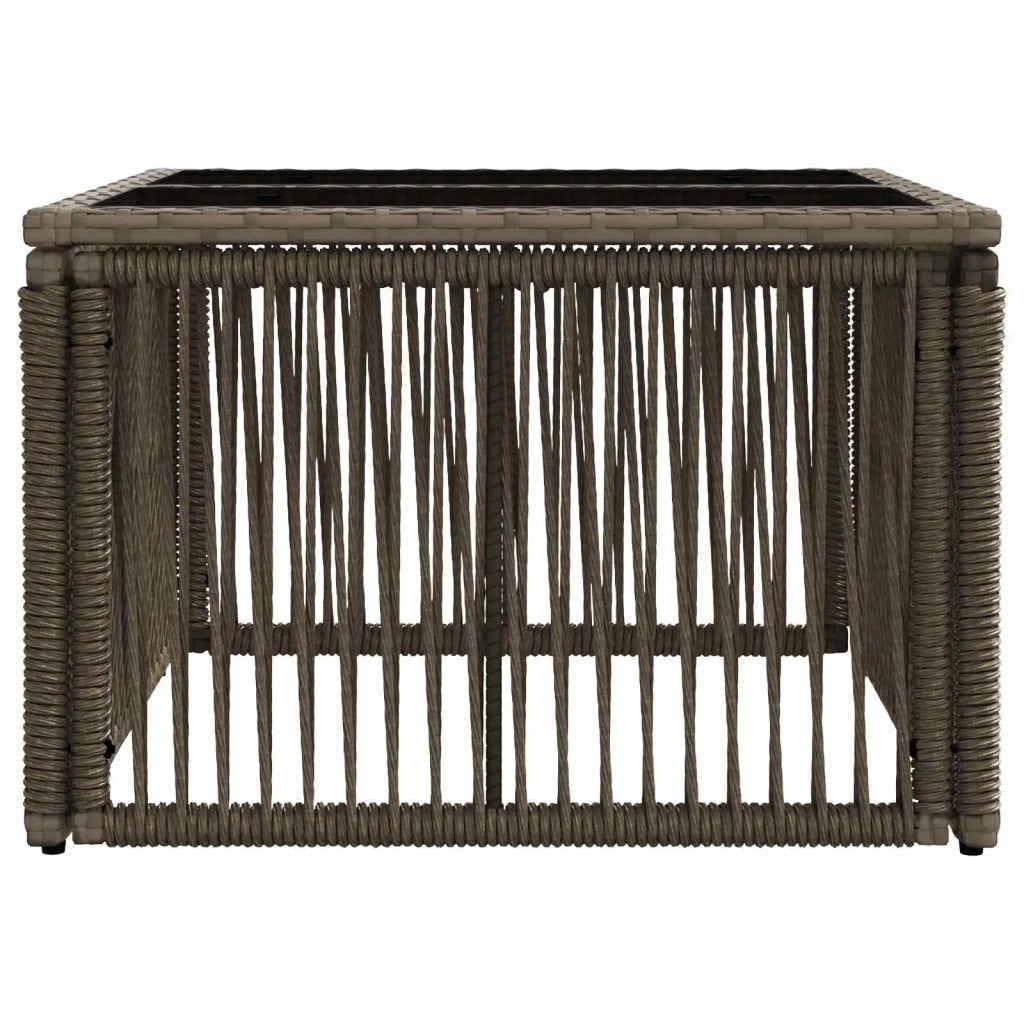Tavolo da Giardino Grigio e Nero 55 x 55 x 37 cm 42035134