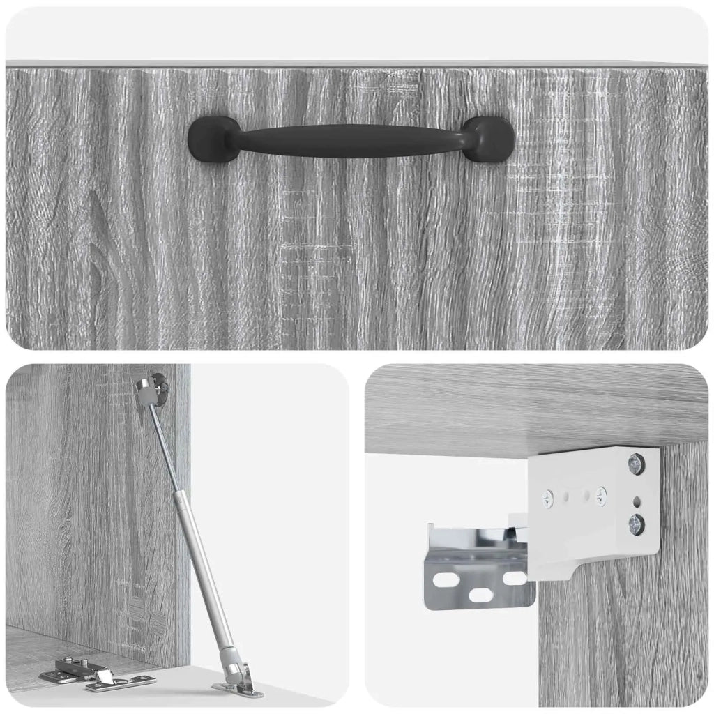 Mobile TV da Muro | Armadietto TV | Mobile Porta TV Grigio Sonoma 59,5 x 31 x 30 cm