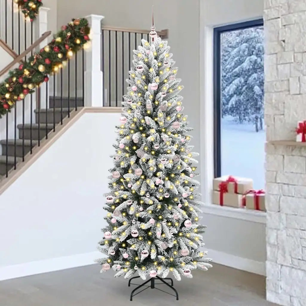 Albero di Natale | Decorazioni natalizie artificiale con 300 LED Bianco 240 cm