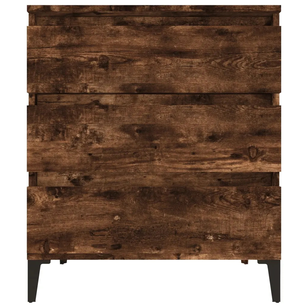 Credenza Rovere Fumo 60x35x70 cm in Legno Multistrato 823053