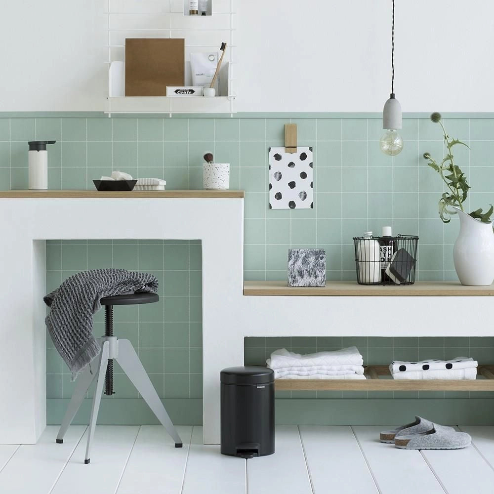 Brabantia Pedal Bin newIcon Rotondo Nero