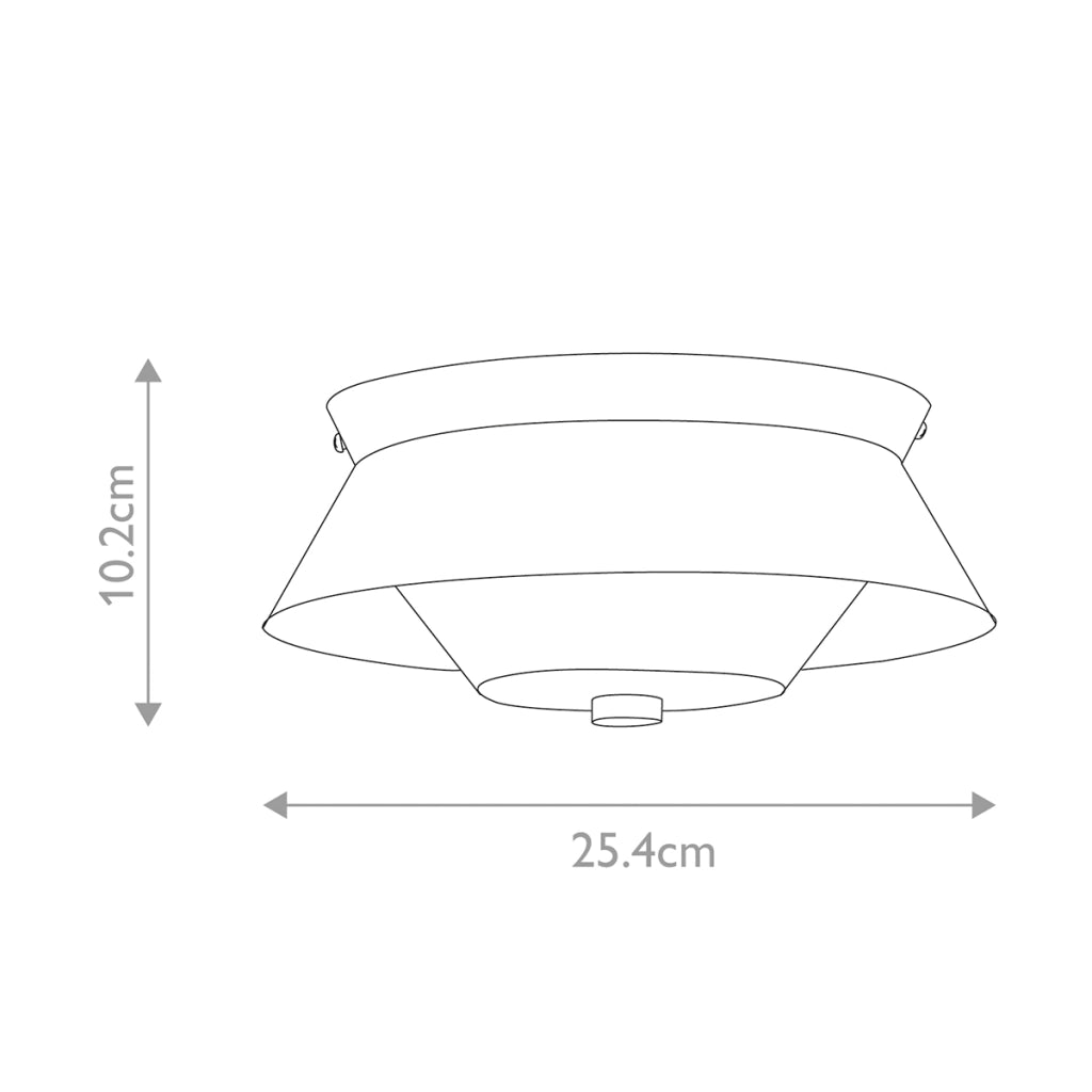 Plafoniera bagno tonda 25,4cm 2xE14 nera Bowtie Elstead