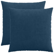 Federa 2 pcs HEERLEN Blu navy 65 x 65 cm corduroy 912949