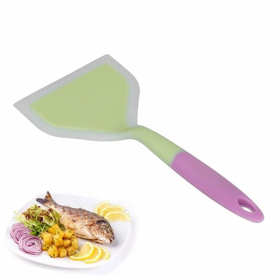 Spatola in Silicone - Antiafferramento - Cucina - 25,5 x 12 cm - Materiale Sicuro per l'Alimentazione - Spatola da Cottura