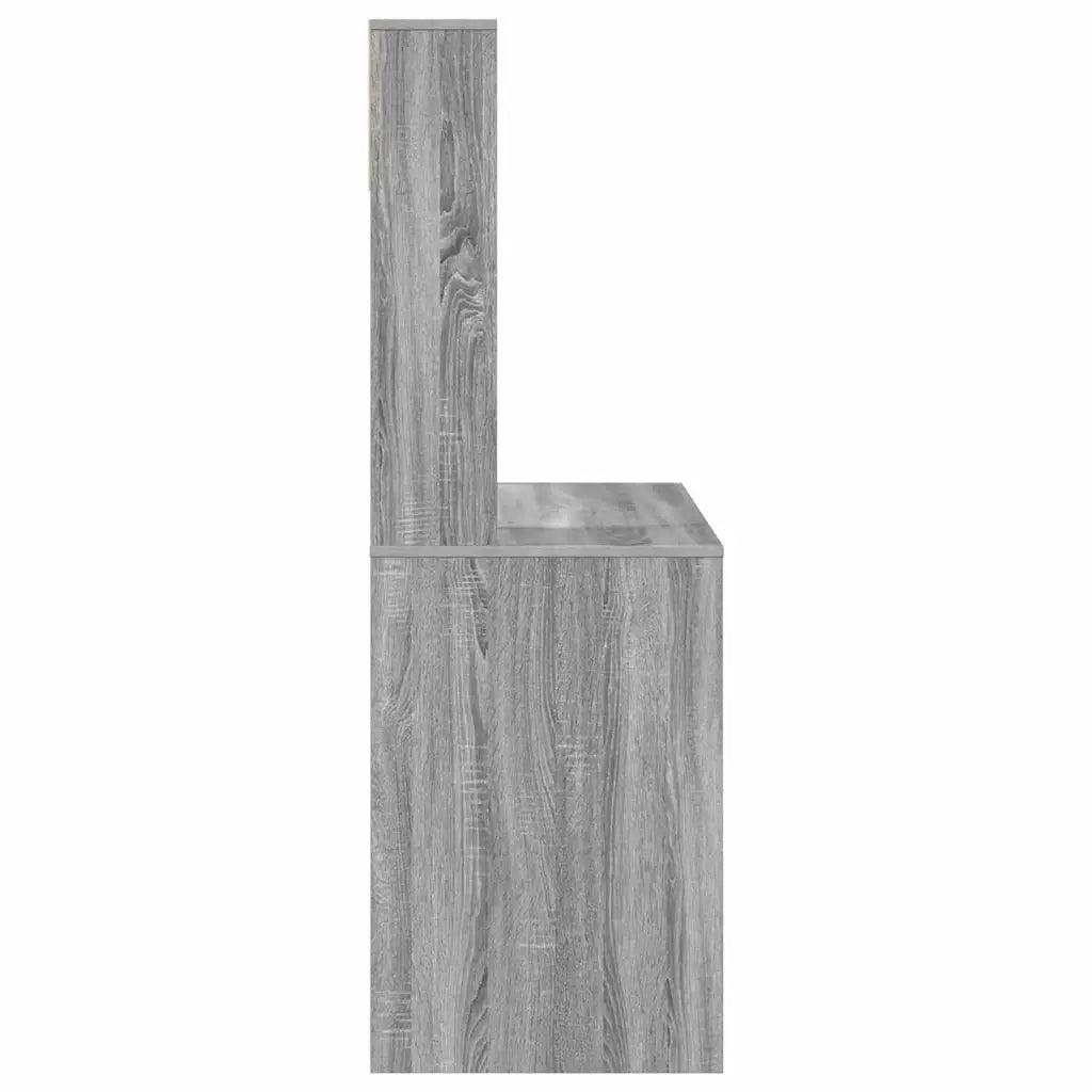 Scrivania | Tavolo da Ufficio Grigio Sonoma 91 x 50 x 149 cm Legno multistrato