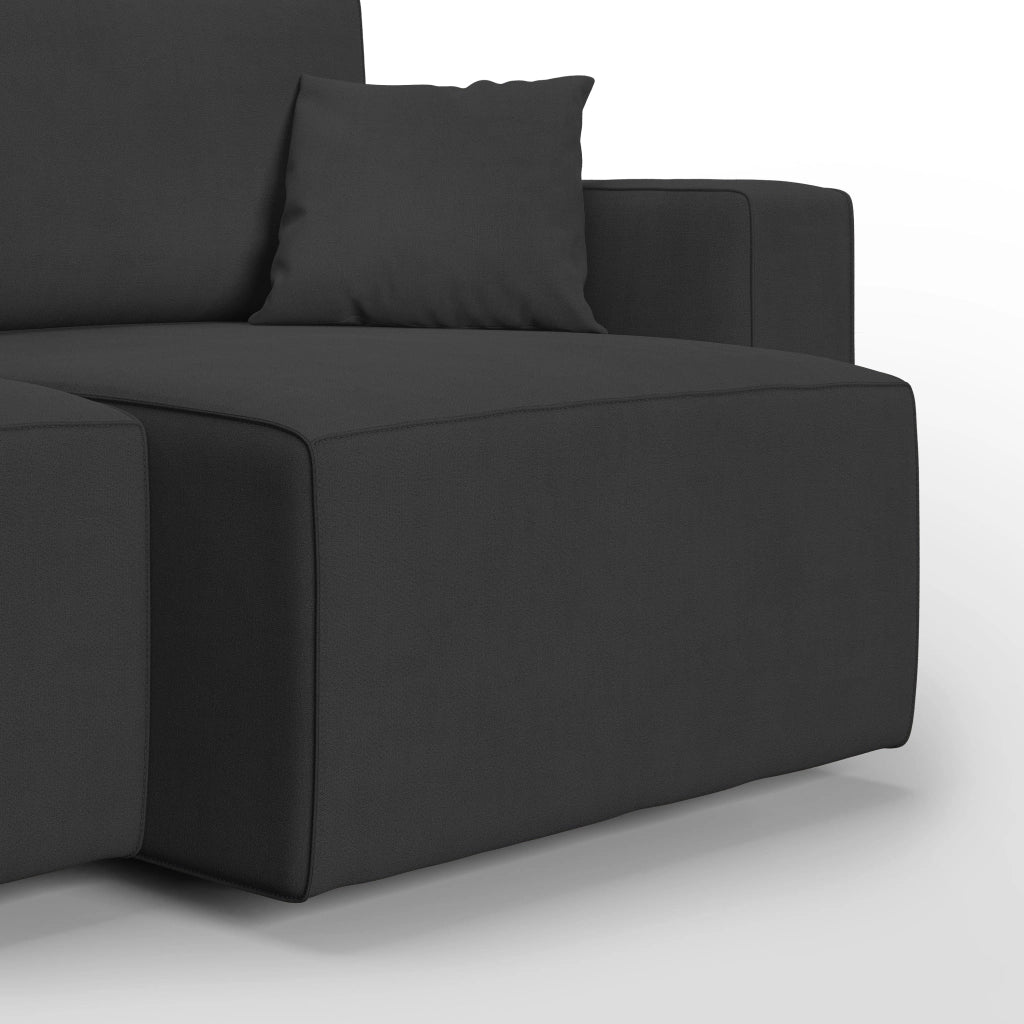 Morfeo Divano in tessuto impermeabile 215 cm nero