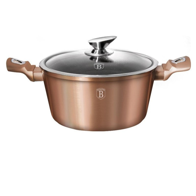 Berlinger Haus BH-1516 Pentola rivestita in granito oro rosa da 28 cm