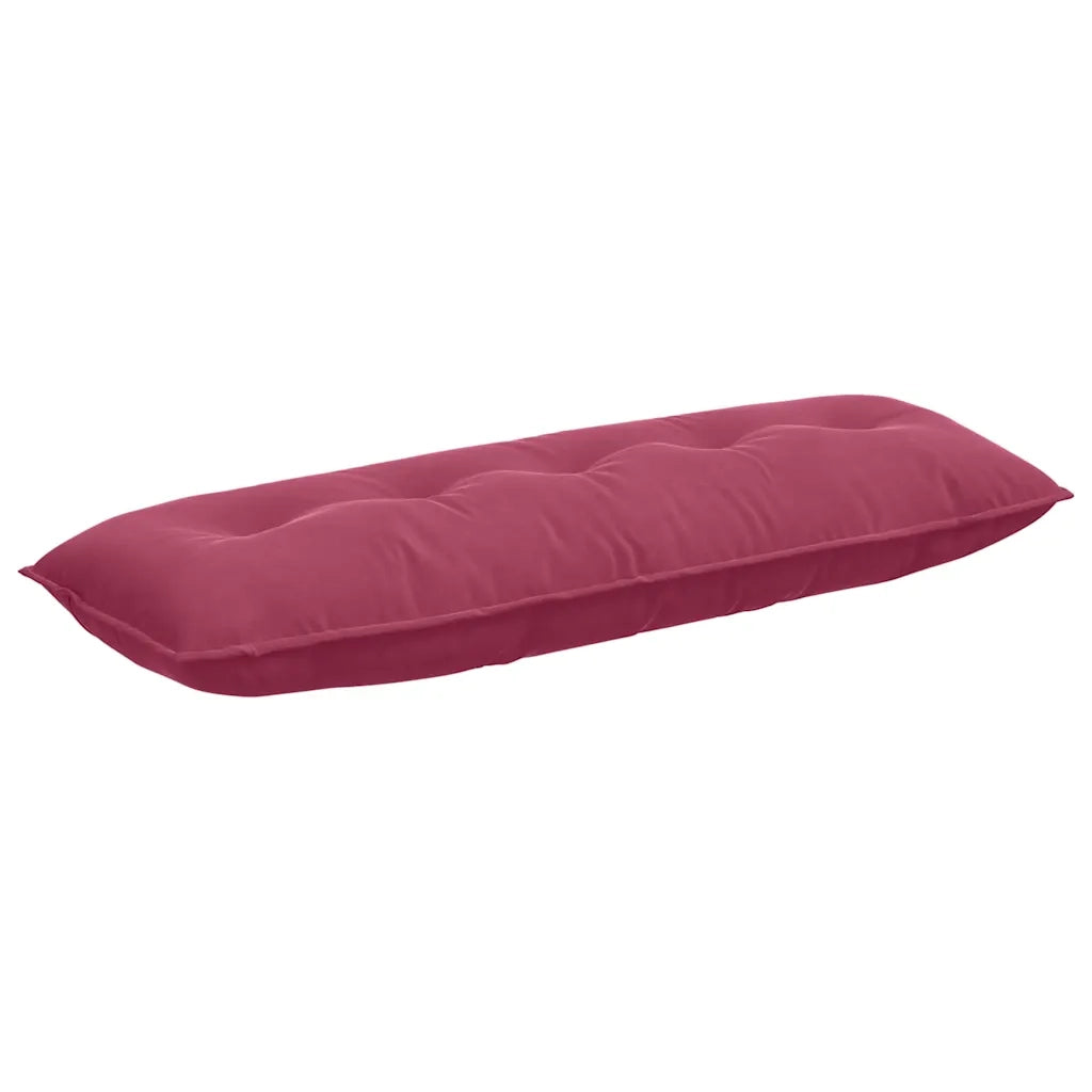 Cuscino per Schiena Rosso Vino 140 x 50 cm Tessuto in Cords 42014852