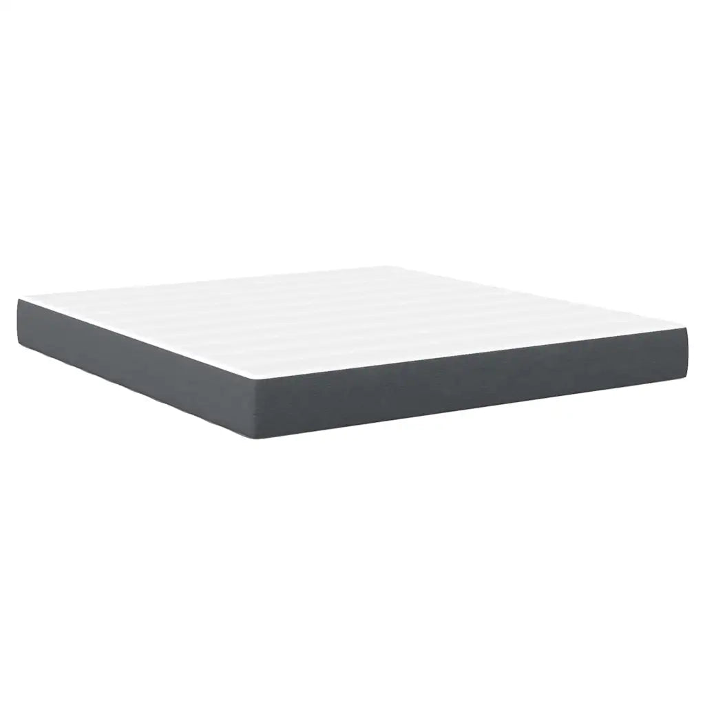 Letto matrimoniale | Letto per adulti | Materasso da Letto con materasso Grigio 180 x 200 cm Tessuto