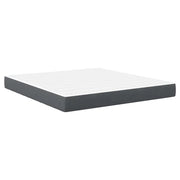 Letto matrimoniale | Letto per adulti | Materasso da Letto con materasso Grigio 180 x 200 cm Tessuto