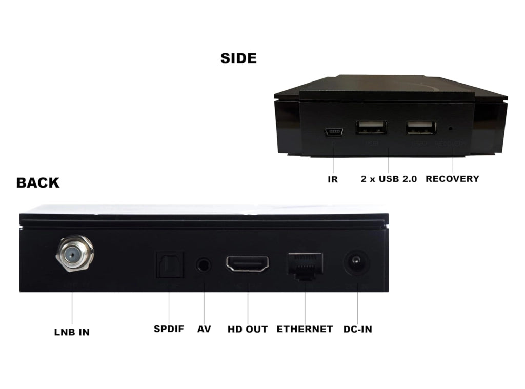 Decoder Satellitare Qviart OG2S Linux Full HD IPTV YouTube Multiroom Multistream Sat IPTV H.265