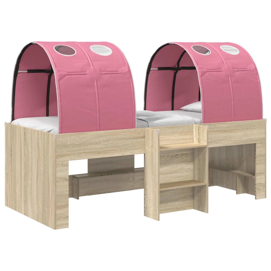 Letto con Tunnel 4 pcs Sonoma e Rosa Legno ingegnerizzato 3423578