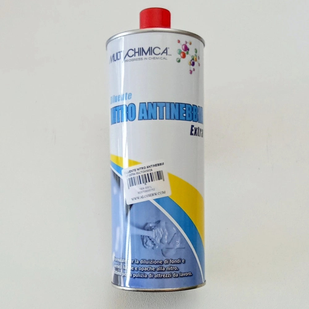 Multichimica 1lt diluente nitro antinebbia extra per diluizione vernici - pulizia - sgrassatura
