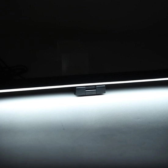 Lampada da Scrivania a LED alimentata da USB per Ufficio Casa - 3 Temperature di Colore Regolabili, 10 Nivei di Brillantezza Regolabili, Nessuna Distorsione della Visione - Nero con .