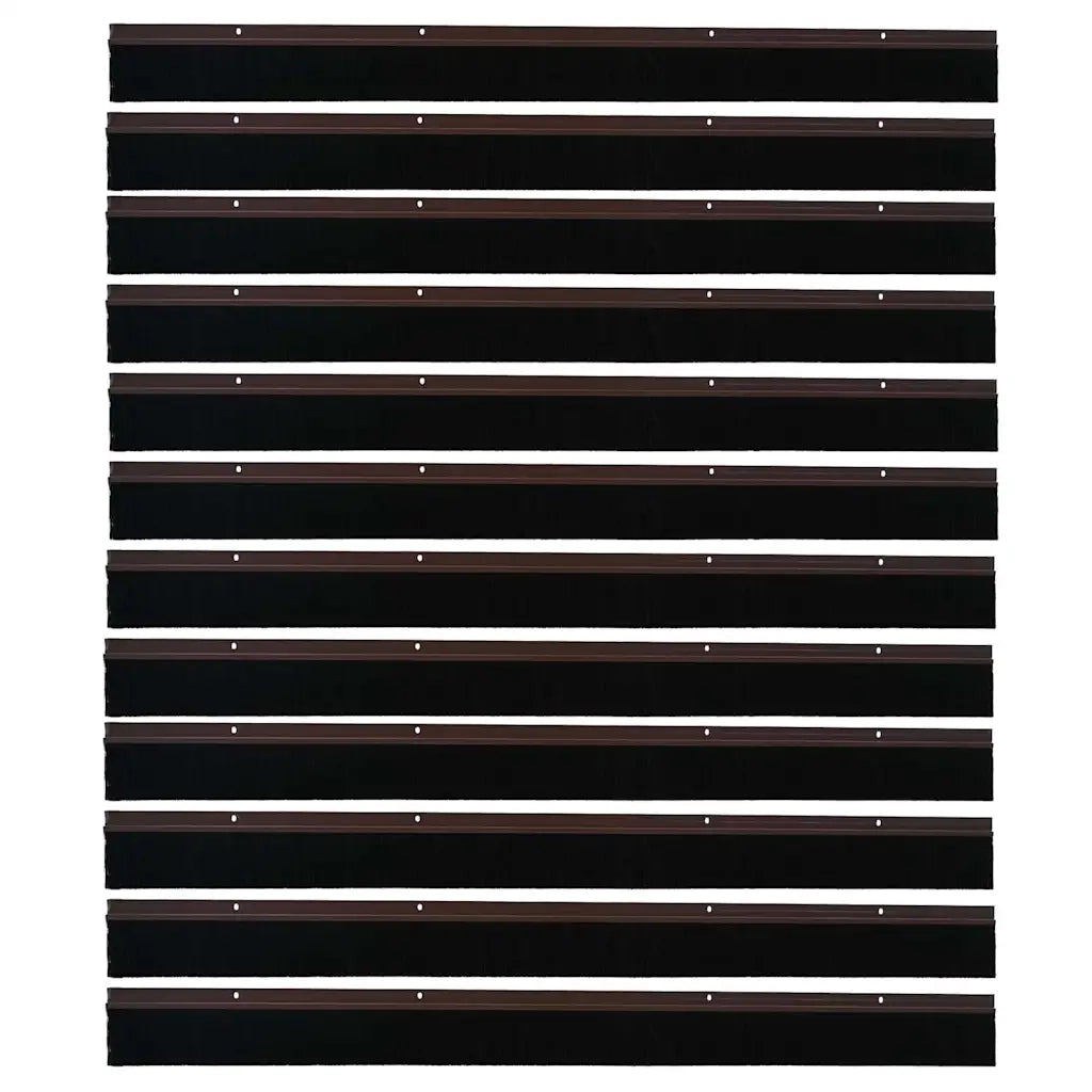 Spazzole per porte a vite 12 pz Marrone 100 cm CFW6089497