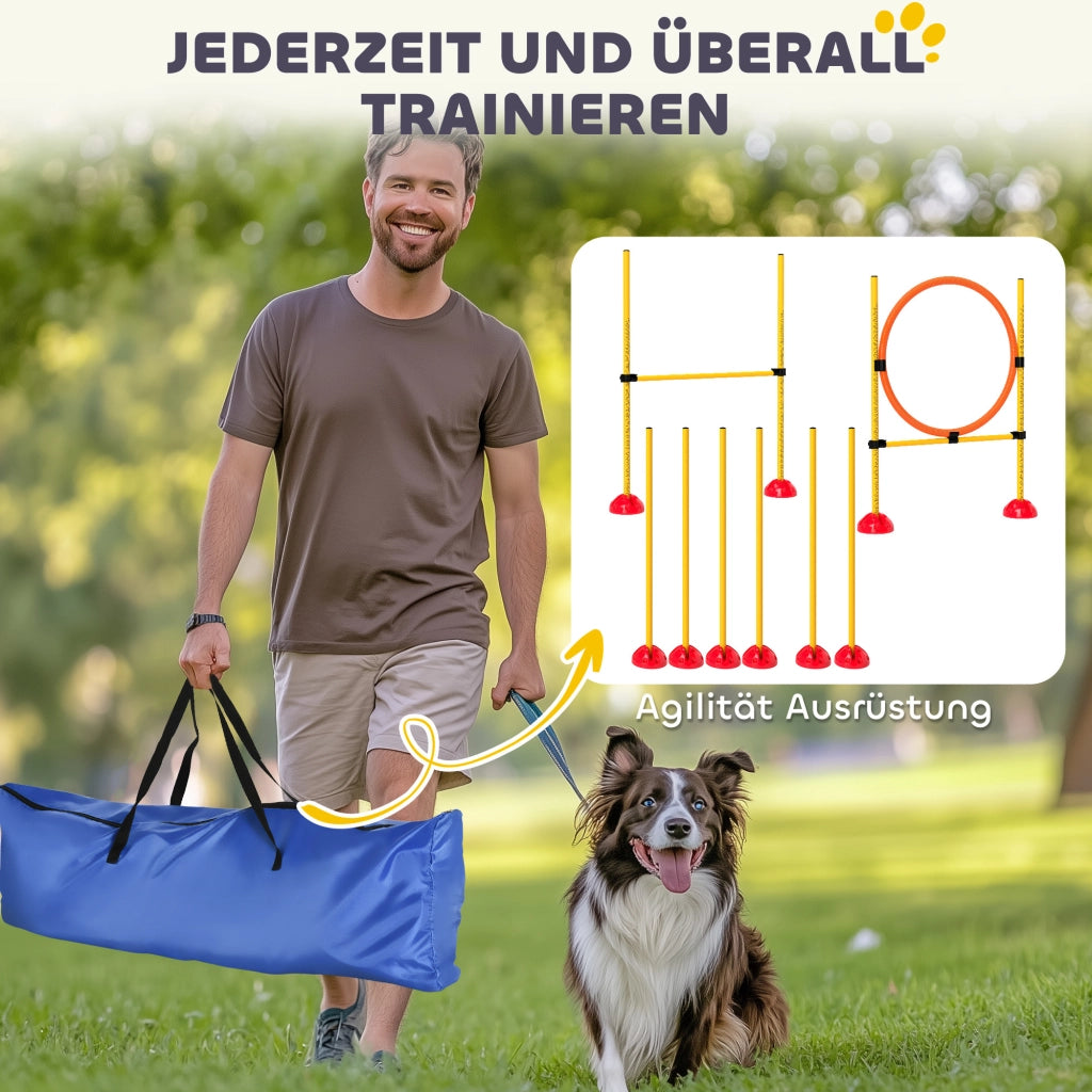Set Agility per Cani ¨C Minimal ¨C 3 Pezzi con Ostacoli e Stanghe