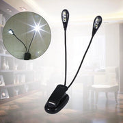 Lampada da lettura portatile con clip - Flessibile e trasportabile - Adatta per libri, partiture e tablet - Alimentata da USB e batteria - Ideale per la lettura a letto, musicisti e viaggiatori