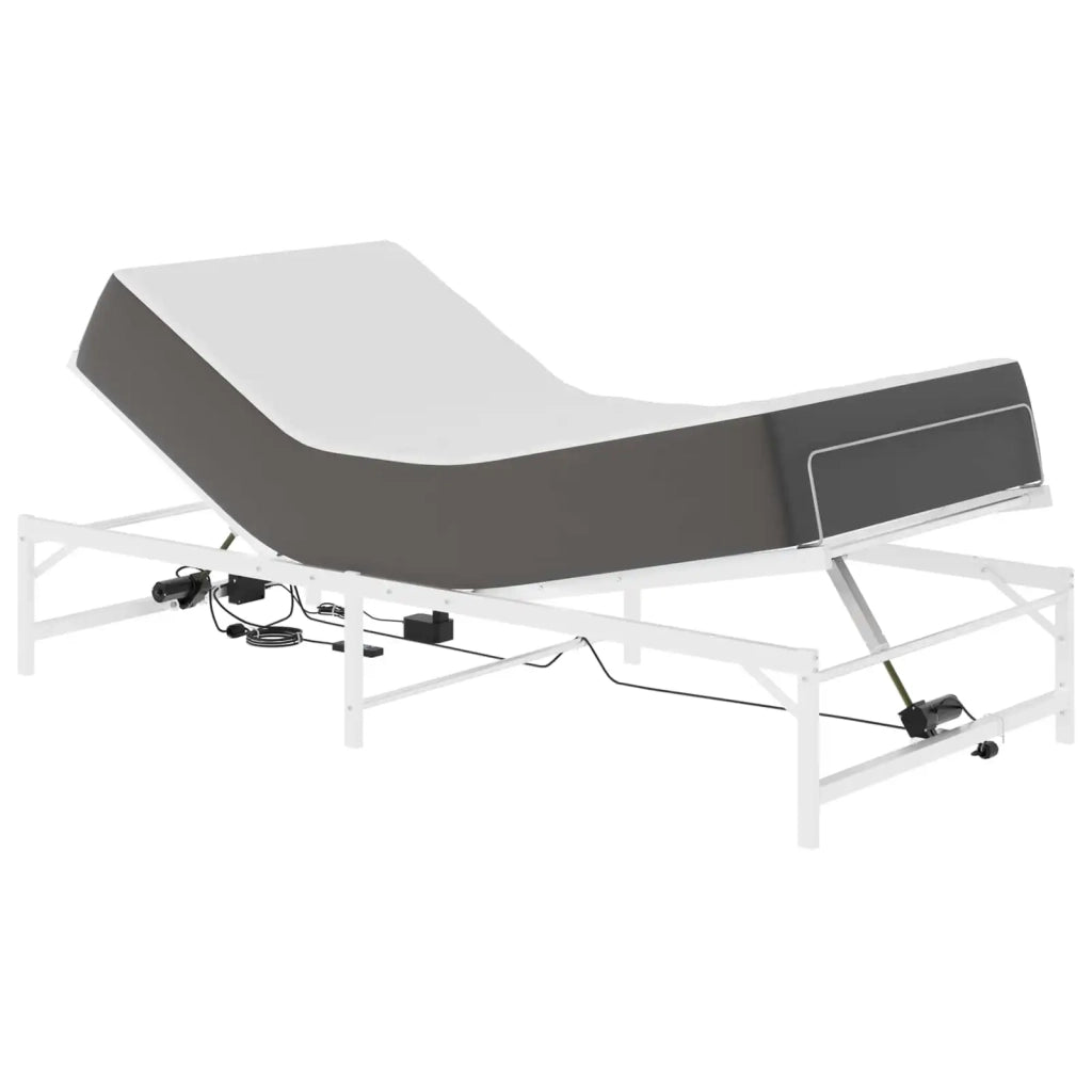 Telaio Letto Elettrico Regolabile Bianco 90 x 200 cm Acciaio 42021397