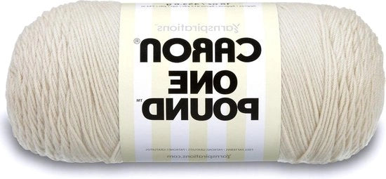Seta di un chilo solida Off White 6 oz Medio Worsted 100% Acrilico - Per Crochet e Maglia Artigianali