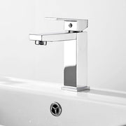 Kraan per doccia, miscelatore per vasca da bagno quadrato, miscelatore per rubinetti da bagno, miscela acqua calda e fredda, finitura verniciata a cromatura argentea