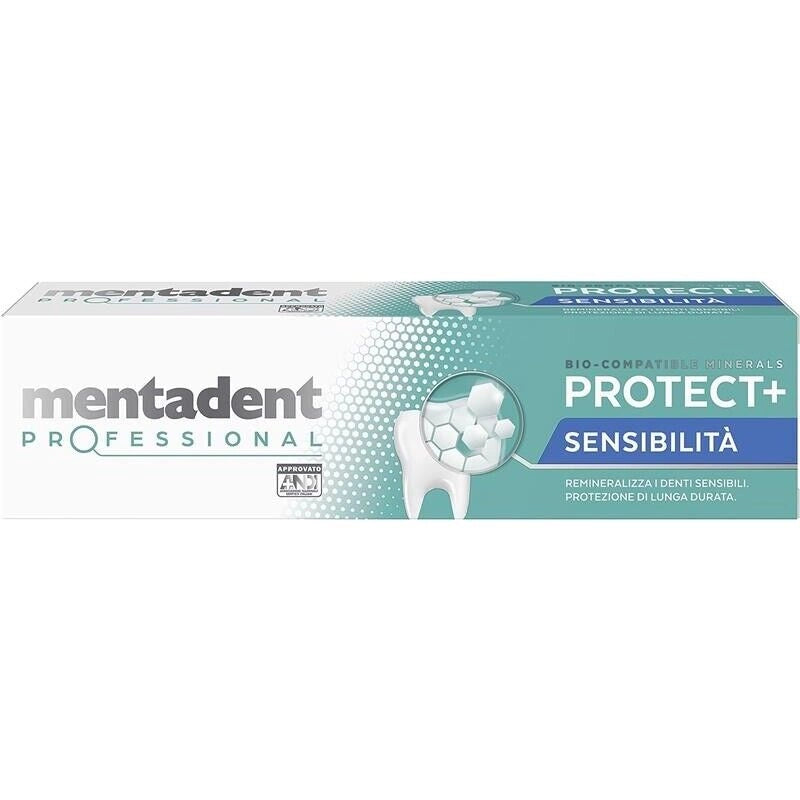 MENTADENT DENTIFRICIO SET 4 CONFEZIONI PROFESSIONAL RIMINALIZZA I DENTI SENSIBILI 75 ML L'UNO PROTETTIVO