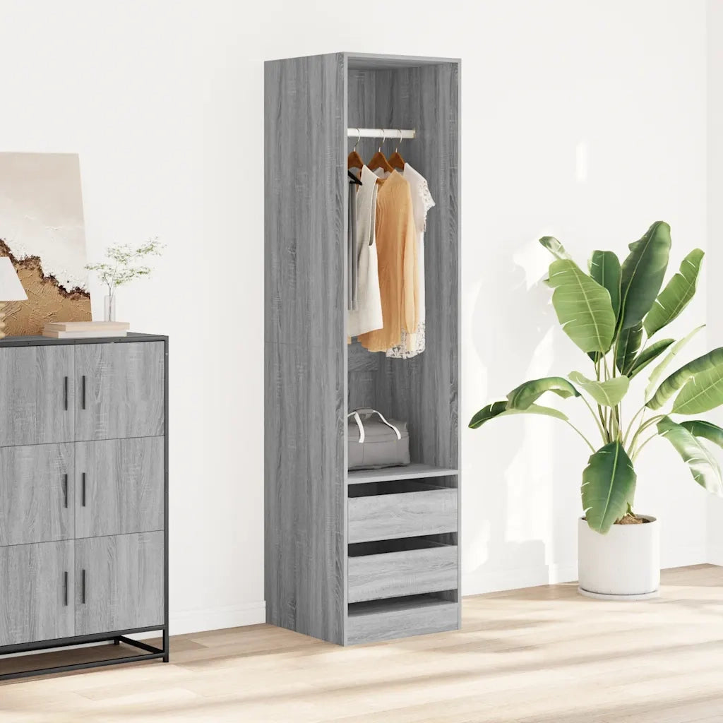 Armadio con Cassetti Grigio Sonoma 50x50x200 Legno Multistrato CFW6345751