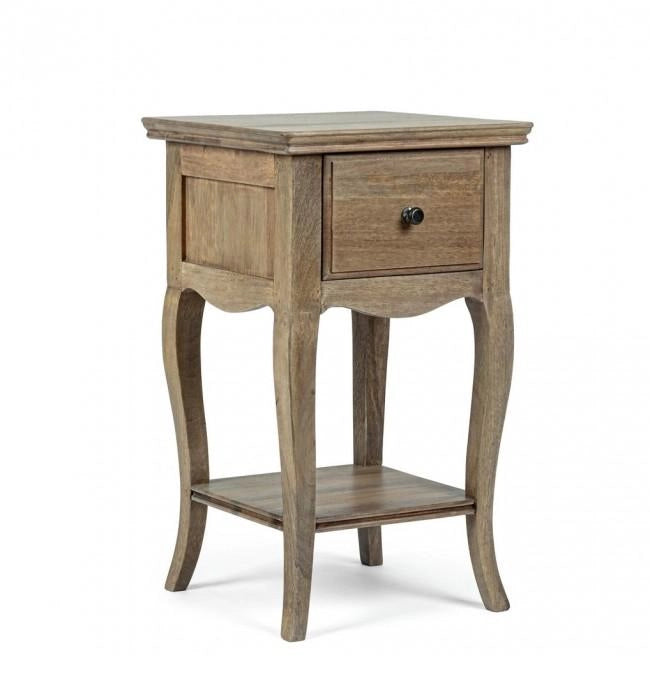 Comodino 1 Cassetto 35x35x59 cm in Legno