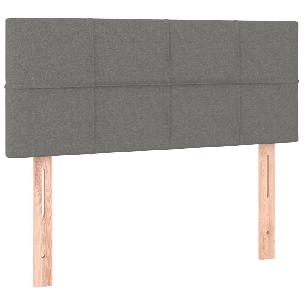 Giroletto a Molle con Materasso-Struttura Letto Grigio Scuro 100x200 cm Tessuto 837122