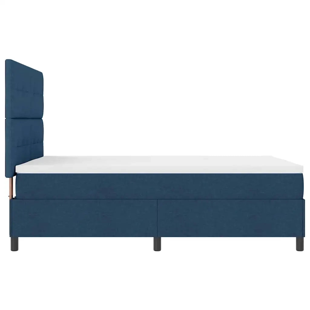 Letto a molle con materasso Blu 140 x 200 cm Tessuto 3339398