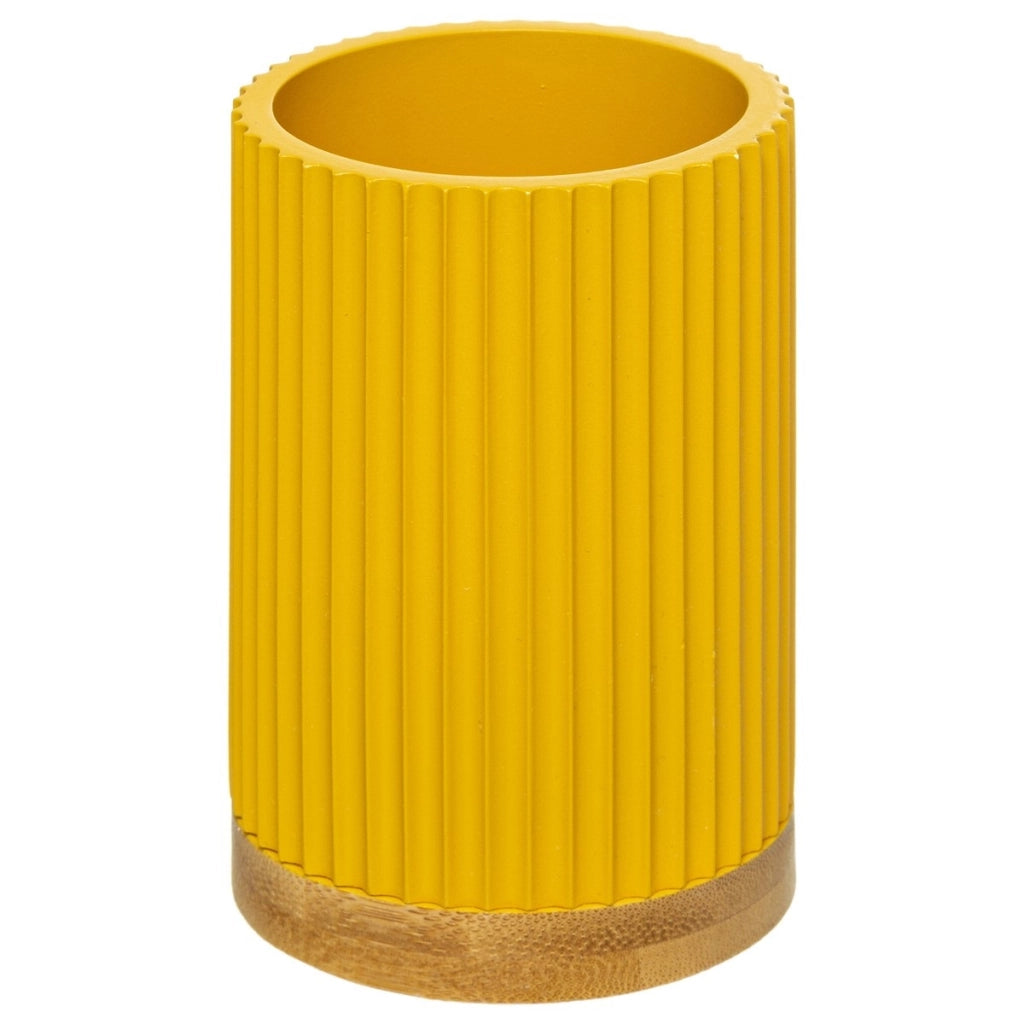 PORTASPAZZOLINI GIALLO SENAPE A RIGHE