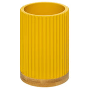 PORTASPAZZOLINI GIALLO SENAPE A RIGHE