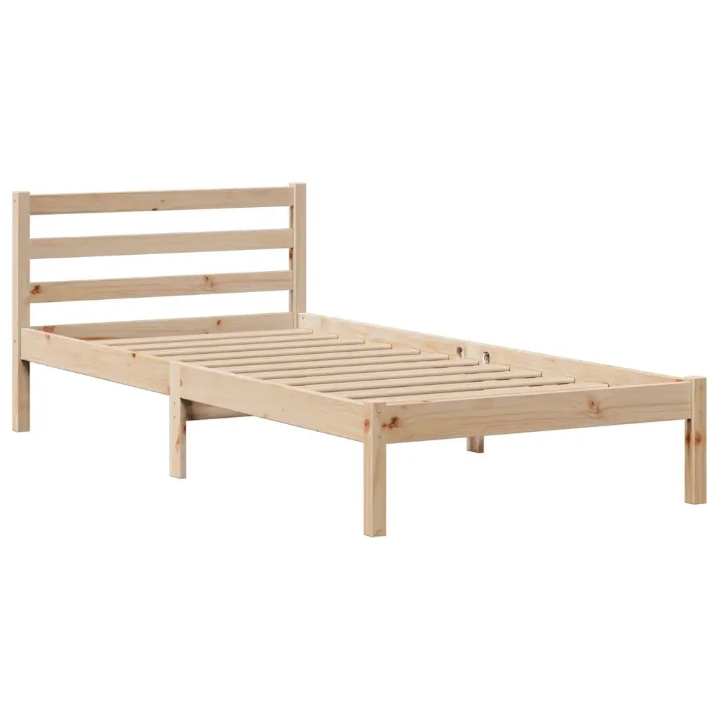 Letto Libreria senza Materasso 100x200 cm in Legno di Pino 3321934